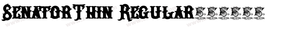 SenatorThin Regular字体转换